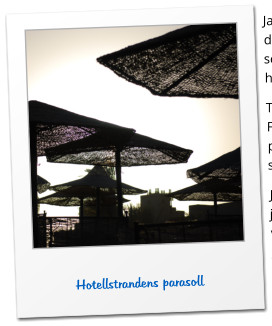 Hotellstrandens parasoll