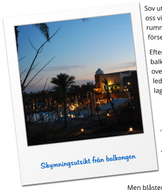 Skymningsutsikt fr�n balkongen