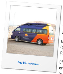 V�r lilla turistbuss